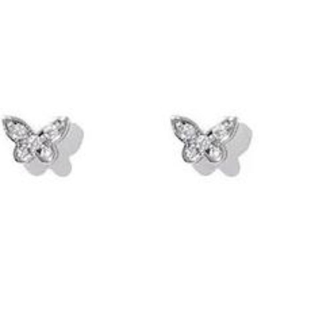 FOREVER Cubic Zirconia Butterfly Stud Earrings